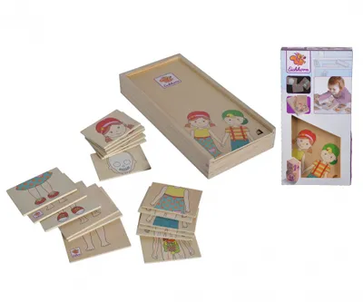 Produktbild von Eichhorn Körperpuzzle mit Holzbox