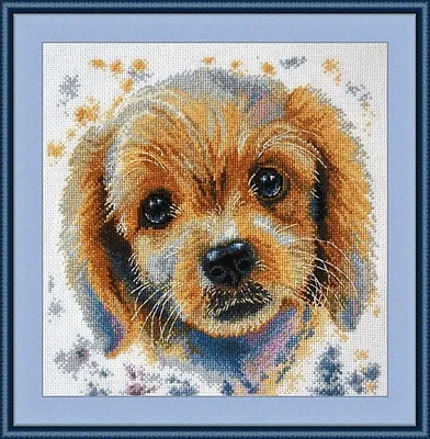 Image de Oven Kit point de croix "Lusy", motif à compter, 25x25cm