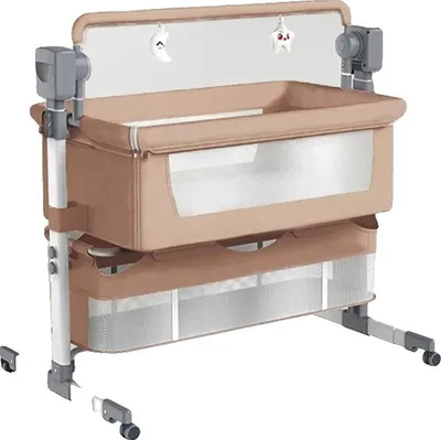 Produktbild von Babybett, tragbares Schaukelbett, intelligentes Design, BJJ-601-BRAUN