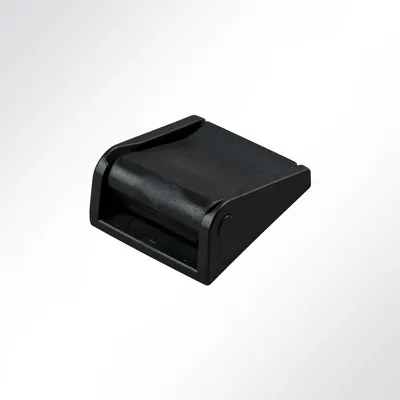Produktbild von Lysel Kunststoff Klemmschnalle/ Gurtschnalle gezahnt, (BxL) 25x44mm in Schwarz (100 Stück)