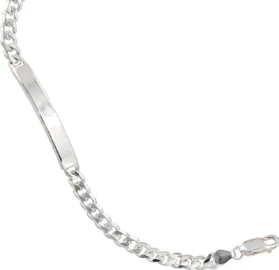 Produktbild von JOBO Schildband 925 Sterling Silber 19 cm Gravur Armband Karabiner