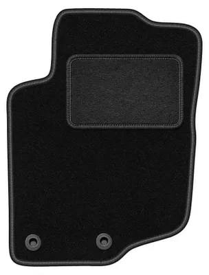 Produktbild von Fahrermatte Velours für Peugeot 207CC 2006-2012 (Coupé/Cabrio) – 1-tlg, Schwarz, passgenau – Wielganizator LUX