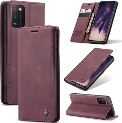 Produktbild von Hülle Samsung Galaxy A41 Handyhülle Klapphülle Tasche Etui Flip Case Karmesinrot