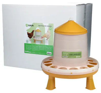 Obrázek produktu pro Krmítko pro drůbež 8 kgzelený citron se stojanem