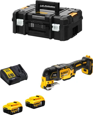 Produktbild von Multi-Cutter DeWALT DCS355P2T (2 x 5,0 Ah + DCB115 + TSTAK II)