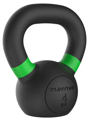 Immagine prodotto di Tunturi Platinum kettlebell in ghisa - 4 kg - Inclusa app fitness gratuita