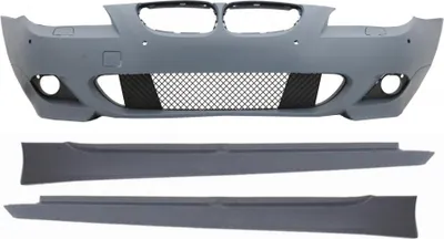Produktbild von Stoßstange ohne Nebelscheinwerfer für BMW 5 LCI E60 E61 07-10 Seitenschweller M-Technik Look.