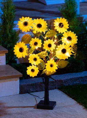 Immagine prodotto di Albero solare con girasoli - altezza circa 60 cm