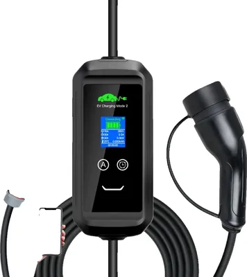 Zdjęcie produktu dla Przenośna ładowarka do pojazdów elektrycznych, regulacja prądu 16 A, moc wyjściowa 11 kW, F2-T2-11KW-APP-7M, TYPE2