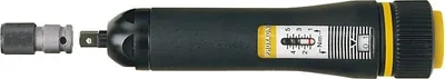 A torque wrench and its adapter are shown against a white background.