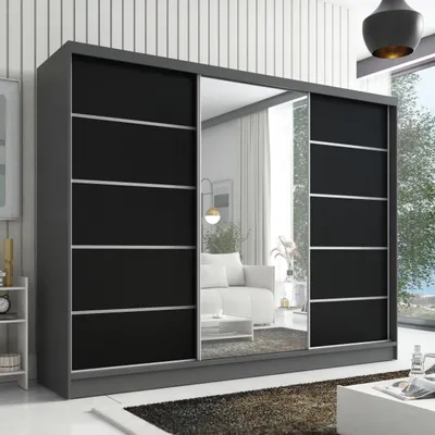 Produktbild von Schwebetürenschrank AURELIA 1 Schwebetürenschrank AURELIA 2 200 cm mit Spiegel, 3 Türen, 3 Schubladen