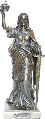 Produktbild von Figur Germania Göttin Plastik in Bronzeoptik
