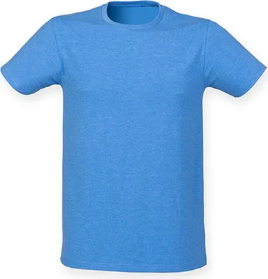 Produktbild von SF Men SF121 | Herren Feel Good Stretch T / Moderner, langer Schnitt - Farbe: Heather Blue - Größe: L