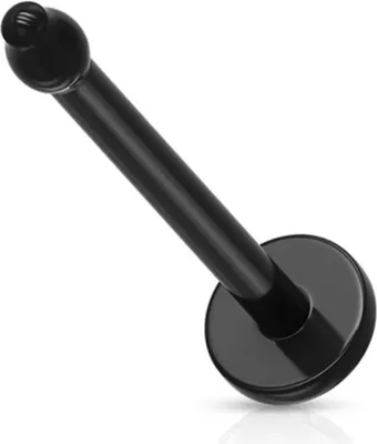 Produktbild von Nasen Retainer: Nasenpiercing Stecker Bioflex Schwarz 1 mm (18 ga)
