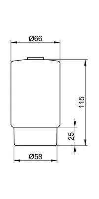 Image de KEUCO 14948009000 Distributeur de savon liquide Plan 14948