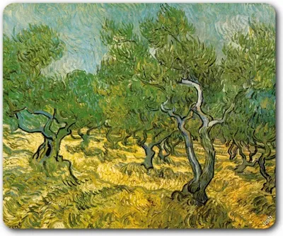 Produktbild von Vincent Van Gogh Mauspad - Olivenhain, 1889 (23 x 19 cm)