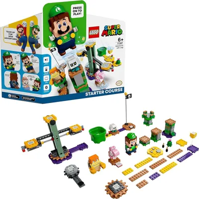 Obrázok produktu pre Set LEGO Super Mario 71387 Dobrodružstvo s Luigim – štartovací set; štýlový dar?ek pre deti, zberate?ská interaktívna hra?ka s figúrkami LEGO Luigiho, ružového Yoshiho, Boom Booma a Bone Goombu (280 dielikov)
