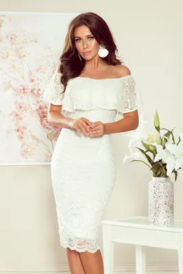 Zdjęcie produktu dla Numoco Midikleid für Frauen Seidouger natur L