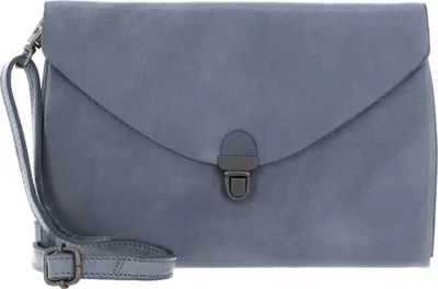 Produktbild von HAROLD'S Leder Umhängetasche Fold Handbag Clutch Blue blaugrau