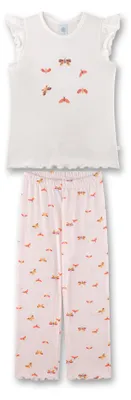 Produktbild von Sanetta Mädchen-Schlafanzug halbarm off-white Schmetterling 104