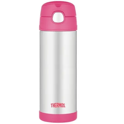Obrázok produktu pre FUNtainer Detská termoska so slamkou - ružová 470 ml