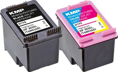 Produktbild von KMP Tintenpatrone passend für HP 303XL T6N04AE, T6N03AE Multipack