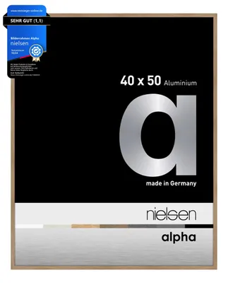 Produktbild von nielsen Aluminium Bilderrahmen Alpha, 40x50 cm, Eiche