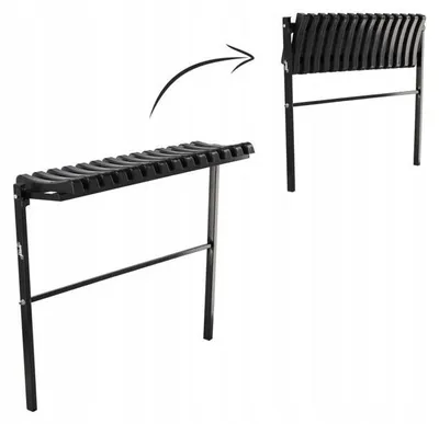 Obrázek produktu pro Skládací lavička - černá 86cm 62520