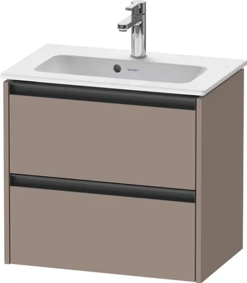 Produktbild von Duravit Ketho.2 Wastafelonderkast 61x39x54,9 cm Mat Basalt
