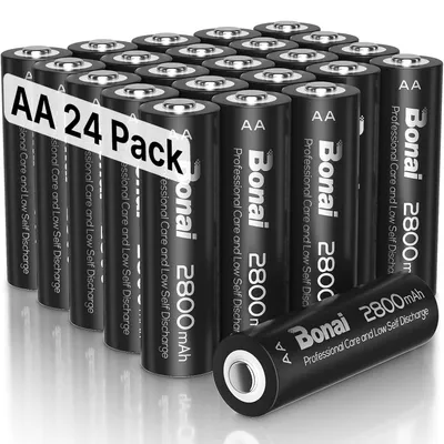 Productafbeelding van AA Batterijen Oplaadbare, 2800mAh Hoge Capaciteit 1200 Cycli Ni-MH Oplaadbare Batterijen