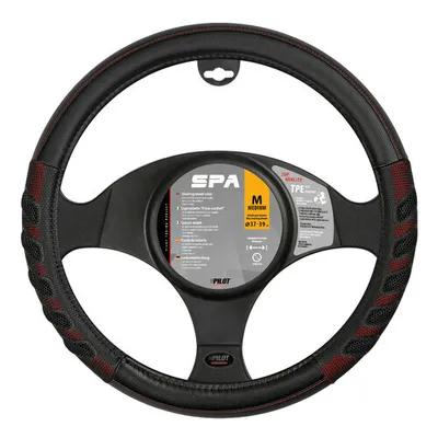 Produktbild von PILOT Lenkradbezug SPA Schwarz/Rot in Skeentex für 37-39 cm Räder
