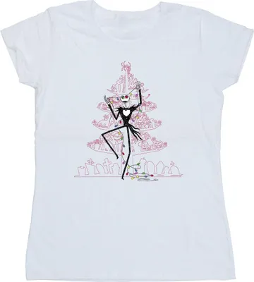 Produktbild von Disney - "The Nightmare Before Christmas" T-Shirt für Damen BI35777 (L) (Weiß)