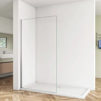 Produktbild von 60x200cm Duschabtrennung Walk In 8mm Nano ESG Klarglas Duschtrennwand Höhe 200cm