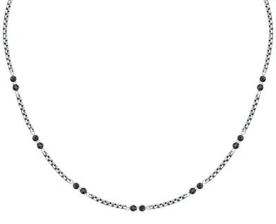 Immagine prodotto di Collana da uomo bicolore con perline di onice Terra S1753