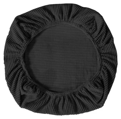 Stuhlhülse schwarz, elastisch, abnehmbar, waschbar, 1 Stück