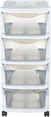 Immagine prodotto di Bama Commode met wieltjes Wit 36x40x80 cm