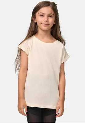 Produktbild von UCK2983 - Girls Organic Extended Shoulder Tee whitesand 146/152
