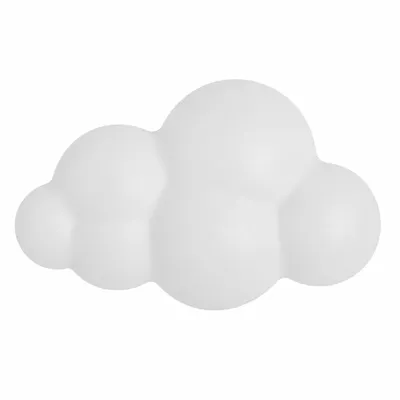 Produktbild von LED-Wandleuchte für Kinder, Wolkenform, 3D, 12 W, 1260 lm, Polycarbonat, Farbtemperatur 3000 K/4000 K/6000 K, 30 x 19 cm