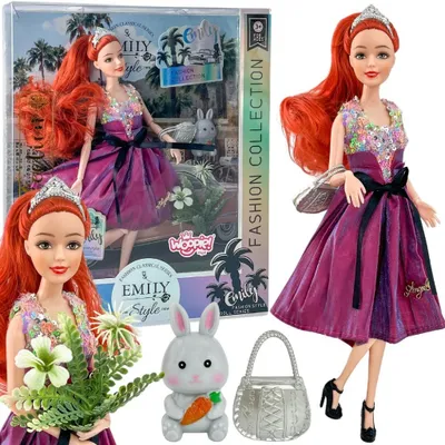 Obrázok produktu pre WOOPIE ROYAL – Bábika Emi Style Fashion, 32 cm – Štýlová princezná v ružových šatách + doplnky