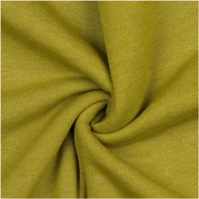 0,5m melierter Sweat-Stoff Meterware Oeko-Tex Sweatstoff Sweat limette