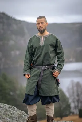 Produktbild von Wikinger Tunika Grün "Aegir“ S