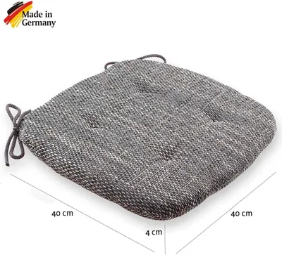 Image de Coussins de siège éthérés en microfibre, lot de 4 - 42 x 39 cm