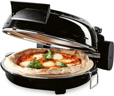 Produktbild von GOURMETmaxx Pizza Maker mit Temperatureinstellung inkl. herausnehmbarem Pizzastein, Backstein, Grill-Backzubehör, Backzubehör für Pizza & Backgerichte
