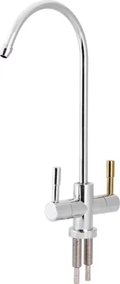 Obrázek produktu pro 1/4'' dvojité otvory dřezová baterie kohoutek Chrome reverzní osmóza RO filtr pitné vody