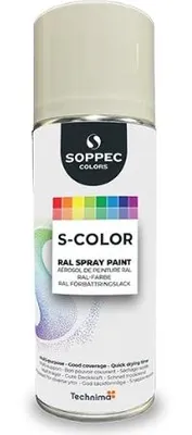 Image de Peinture S-COLOR Blanc pur 400ML RAL9010 MAT - SOPPEC - 424140