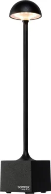 Image de Lampe de table rechargeable Sompex FLORA noire