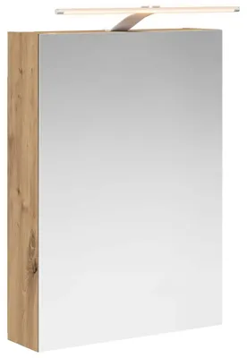 Obrázok produktu pre Kúpeľňová zrkadlová skrinka Remeselnícky dub 50 x 14,5 x 70 cm