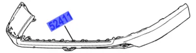 Image de TOYOTA Rav4 Pare-chocs avant spoiler fixation 52411-42100 OE