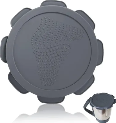Produktbild von mixcover Silikon Deckel wasser- & geruchsdicht für Thermomix TM5 TM6 Friend Grau