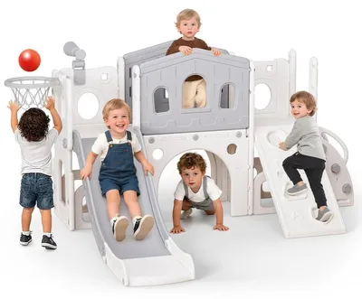 Immagine prodotto di Scivolo grande per bambini e struttura per arrampicata con pendenza